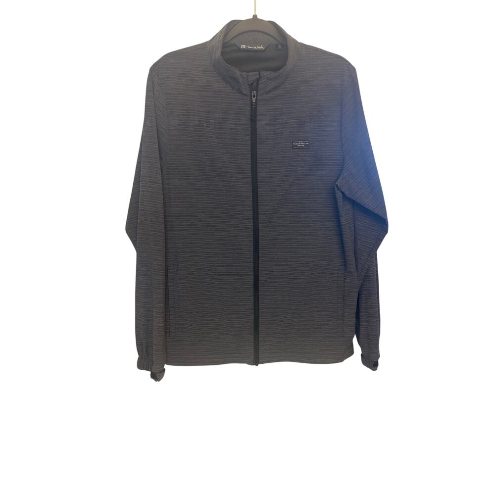 Travis Mathew Golf Gray Full Zip Lightweight Jacket Medium